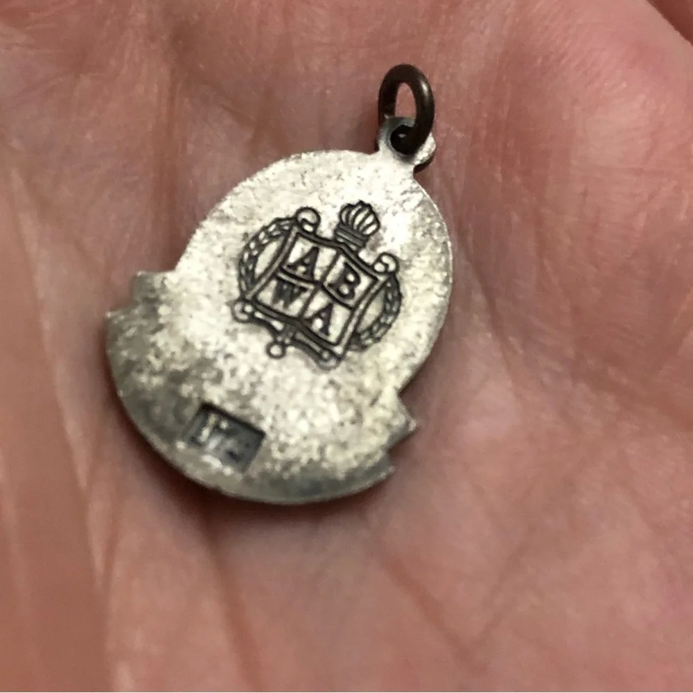 🦄 ⚡️💜 SALE Vtg sterling Chairman pendant/charm ABWA American Business Women